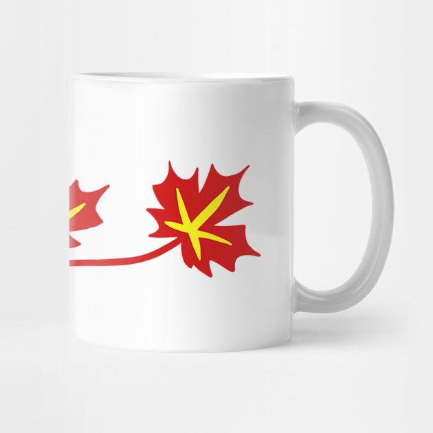 Red Maple Leaves Canadian Standard Symbol by sweetsixty